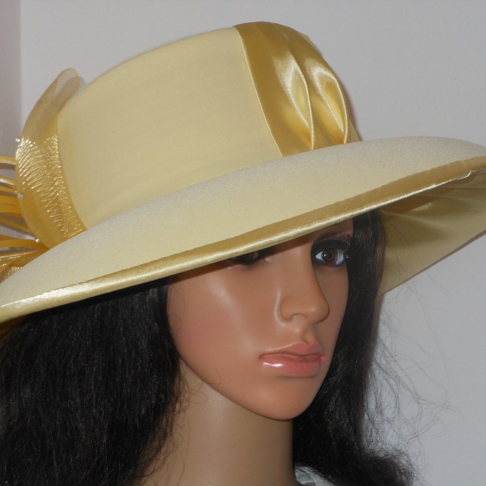 FIFTH SUNDAY EXCLUSIVE YELLOW WIDE BRIM HAT